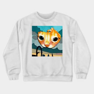 Paper Cut Cats Series! Sky Cat Crewneck Sweatshirt